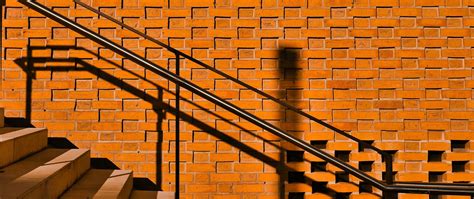 Download wallpaper 2560x1080 stairs, steps, railing, wall, shadow dual ...