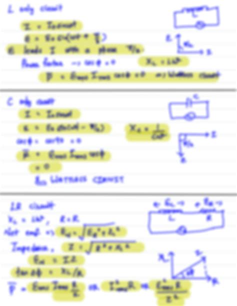 Alternating Current Formula Sheet 的图像结果