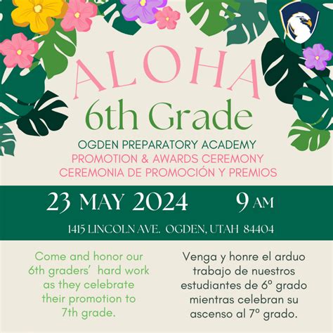6th Grade Promotion & Award Ceremony - 5/23/24 - Ogden Preparatory Academy