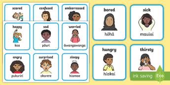 Emotions - Te Reo Māori Resources - Years 3 - 4 - NZ