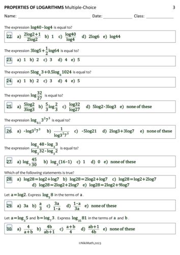 Image result for Logarithm Practice Problems