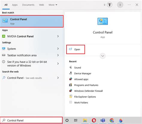 How to Open Control Panel 的图像结果