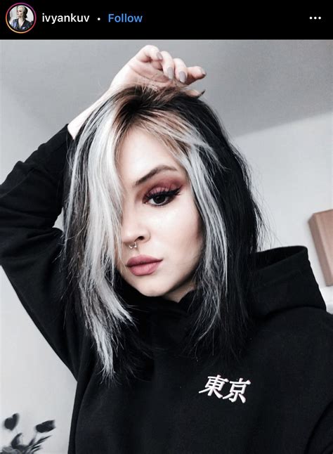 Pin by Jo White on Hair inspiration | White hair color, Black white ...