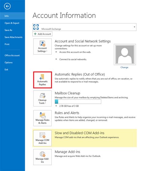 How to set up an out-of-office reply in Outlook - IONOS