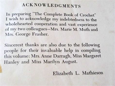 Sample Book Acknowledgement Page at Michelle Baldwin blog