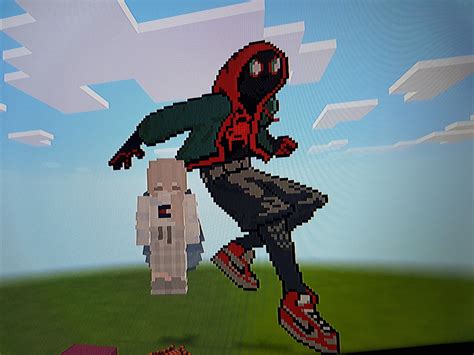 Pixel Art Minecraft Easy Spiderman