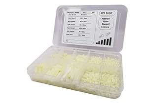 Rpi shop -180 Pcs Assorted M3 Female to Female full threaded Nylon Hex ...