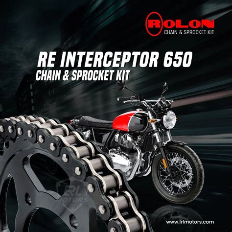 Royal Enfield Interceptor/Continental 650 Rolon chain sprocket kit