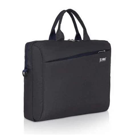 Office Laptop Bag - Polyester Grey Plain Office Laptop Bag Manufacturer ...