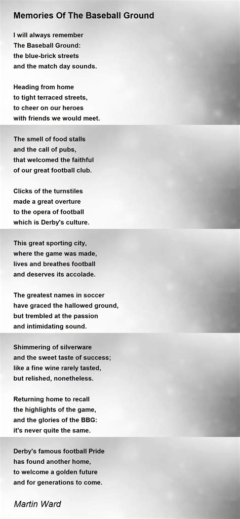 Famous Baseball Poems