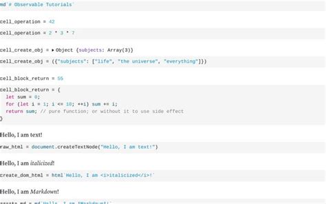 Image result for Observable Notebook