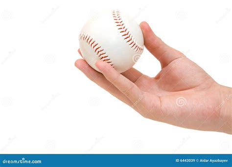 Hand holding baseball ball stock image. Image of leisure - 6443039