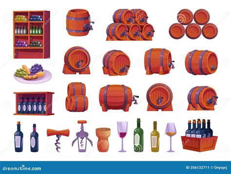 Alcohol Production Procces. Wine Distillery. Brewery Factory Cartoon Vector | CartoonDealer.com ...