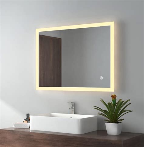 Buy EMKE Illuminated LED Bathroom Mirror with 3 Lighting Mode - 800 x ...