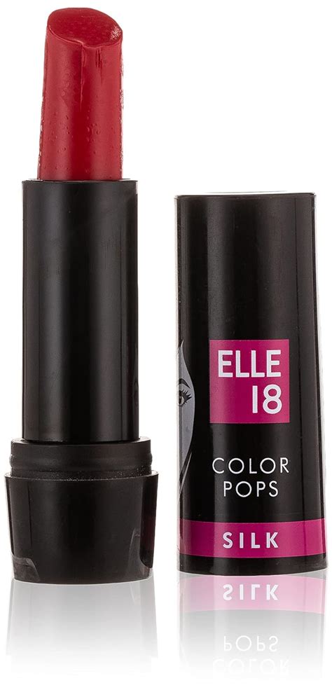 Buy Elle 18 Color Pops Silk Lipstick, Matte Finish, 4.2 gm - P22 Red ...