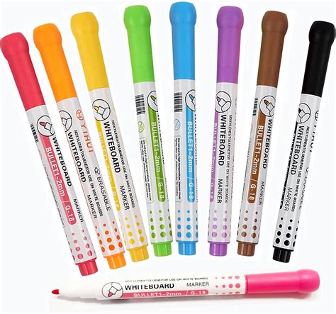 Amazon.com : Yuliyaya Dry Erase Markers, Whiteboard Markers, Fine Tip ...