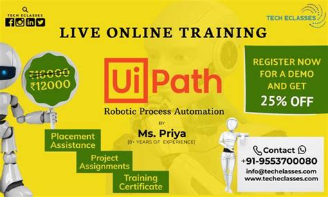 Live Online Training Ui Path Tech Eclasses - English Language Classes ...
