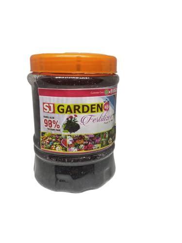 SJ Garden Humic Acid 98% 100% Water Soluble NPK Fertilizers for Plant ...