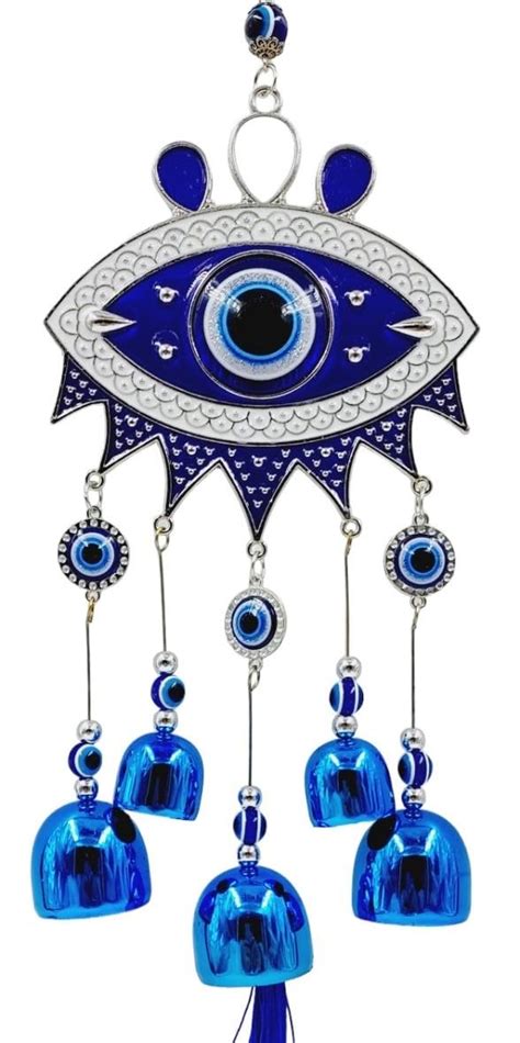 ARTISKRITI Evil Eye Wind Chimes for Balcony Hanging Home Entrance Door ...