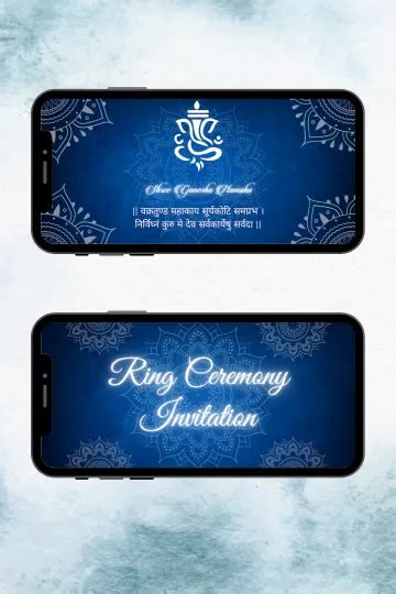 Modern Indian Engagement Video Invitation