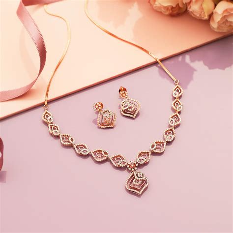 Buy Real Diamond Set Online | Real Diamond Set by Manubhai.