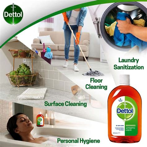 Buy DETTOL ANTISEPTIC DISINFECTANT LIQUID 1000 ML WITH DETTOL CLINICAL ...