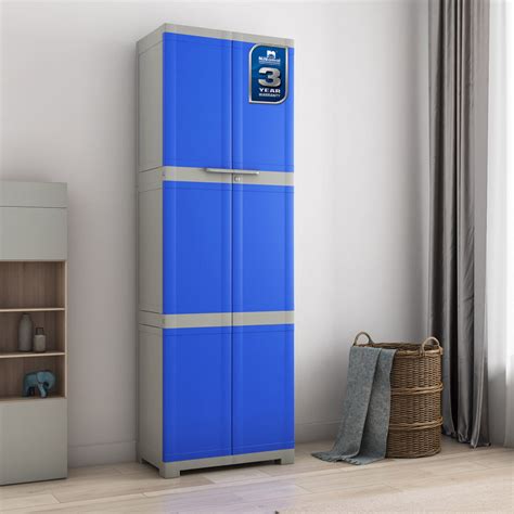 Nilkamal Freedom Mini Large (FML) Plastic Storage Cabinet (Deep Blue ...
