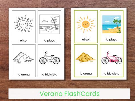 Free Summer Common Words in Spanish List - Little Spanish