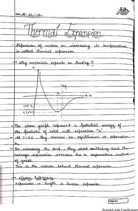 Physics notes for Thermal Expansion - ShareMyNotes | Digital Notes ...