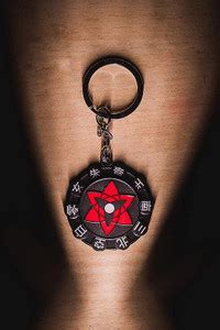 GKM Naruto Sasuke spinning premium quality metal keychain Key Chain ...