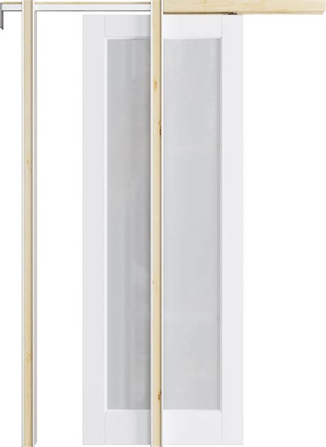 JUJUBON Sliding Pocket Door Slab 32 x 80, Tempered Frosted India | Ubuy