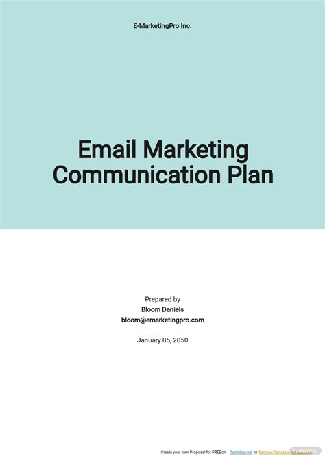 Marketing Communication Plan Template - Google Docs, Word, Apple Pages | Template.net