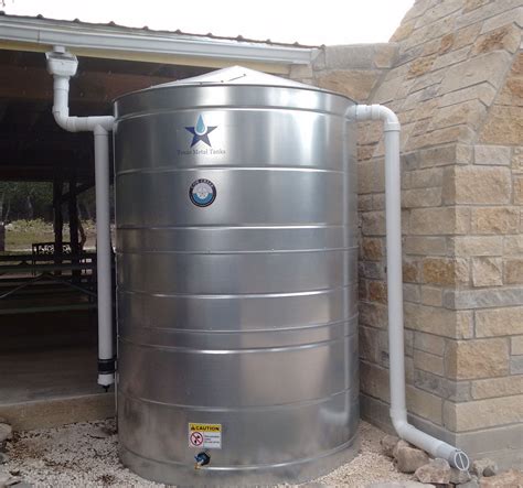 Galvanized Steel Water Storage Cistern Tank (5'6"D x 5'8"H) - 1000 ...