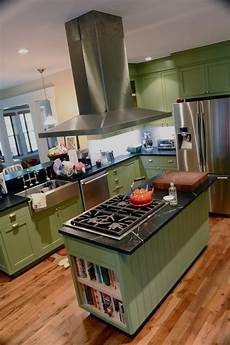 How do you feel about green cabinets and black counters?