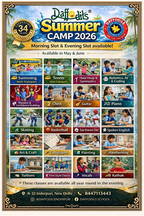Daffodils School-Summer Camp 2026 in Inderpuri