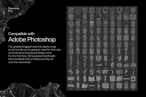 120 Free Plastic Wrap Photoshop Brushes [4K] | Resource Boy