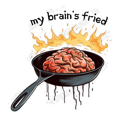 Crispy Cognition: 'My Brain is Fried' Sticker – The Sticker Lounge
