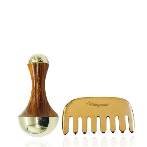 Kansa Comb and Kansa Wand – Ayurvedic Massage Tools for – Vintageware
