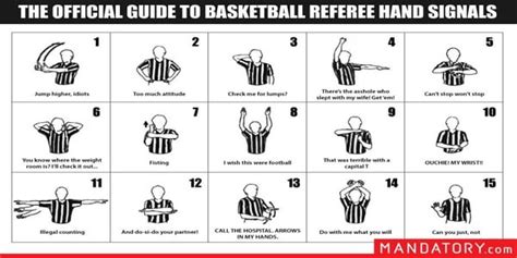 Image result for NBA Referee Hand Signals
