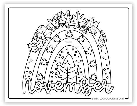 November Coloring Pages (Free PDF Printables) - Simply Love Coloring