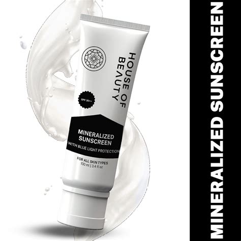 Sunscreen Mineralised Cream w/ Blue Light Technology for Skin damage