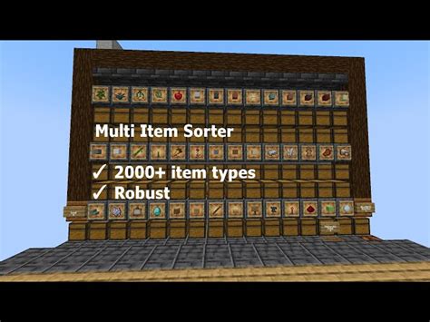 Image result for Minecraft Multi-Item Auto Sorter Survival Java