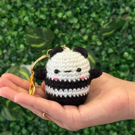 SOE Baby Panda Bagcharms: Crochet Keyring – Signs of Everything