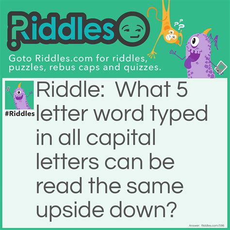 What 5 Letter Word Typed In All Capital Letters Can Be Read The ...