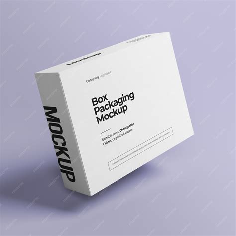 Box mockup with changeable color | Premium PSD