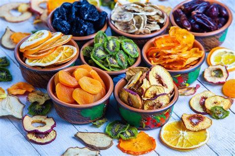 Healthy assorted dried fruit snacks | Premium Photo