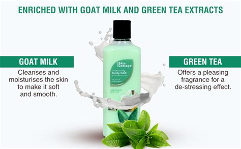 Buy Skin Cottage Moisturising Body Bath Green Tea & Milk 400ml Online ...