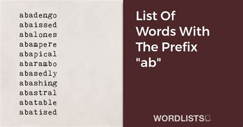 Most Common Rhyming Words List