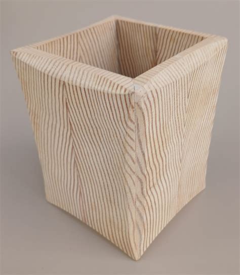 Pine Wood Cutlery Holder – The Beehive India