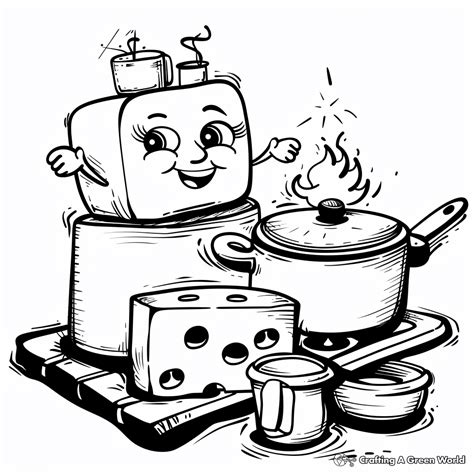 Cooking Coloring Pages 的图像结果